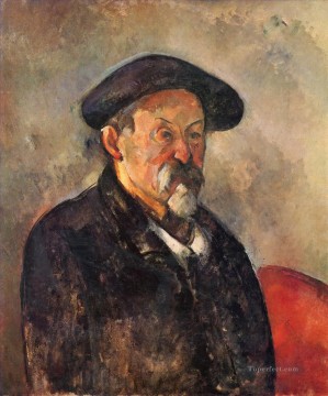Paul Cezanne Painting - Self Portrait with Beret Paul Cezanne